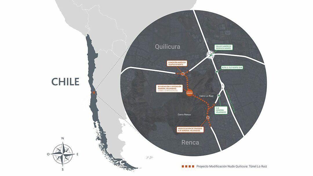 Ministerio de Obras Públicas y Autopista Central acuerdan construcción de dos túneles unidireccionales para unir General Velásquez con Américo Vespucio Norte