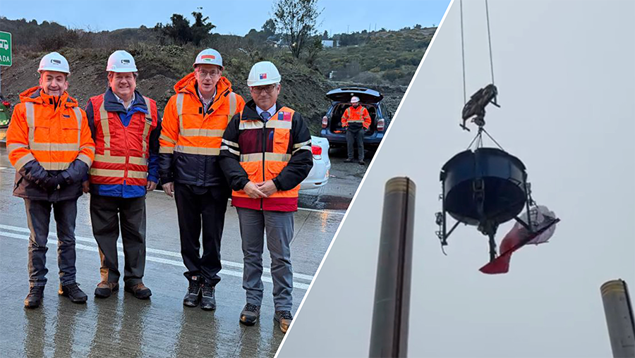 En Chiloé: COPSA visita faena de concesión Ruta 5 Chacao-Chonchi, asiste a cuenta pública del MOP, y acompaña en hormigonado final de la pila central de Puente Chacao